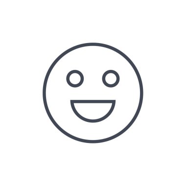 Gülümse ikon vektör illüstrasyonu