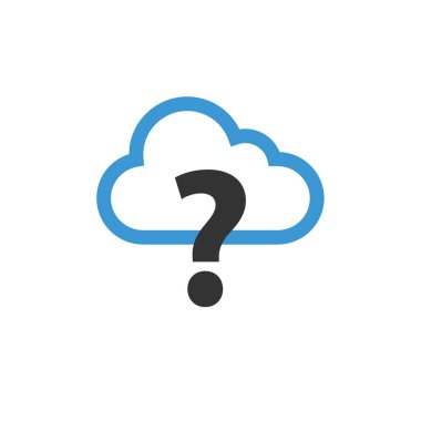 bulut hesaplama simgesi, vektör illüstrasyonu