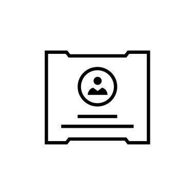 belge simgesi, vektör çizimi