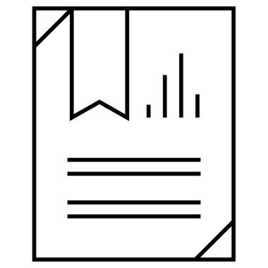 Modern simge ve vektör illüstrasyonunu bildir