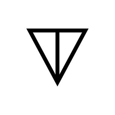 Okun düğmesini göster. düz biçim simgesi tasarımı