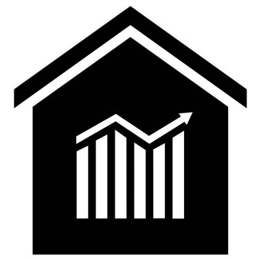 Emlak web simgesi, vektör şablonu