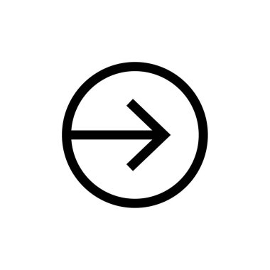 Basit ok simgesi vektör illüstrasyonu