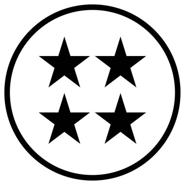 derecelendirme yıldız simgesi, vektör illüstrasyonu 