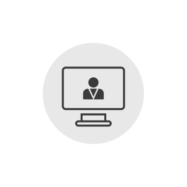 Kullanıcı profil simgesi vektör resimleme arkaplanı 