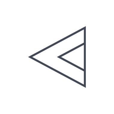 ok simgesi vektör illüstrasyonu   