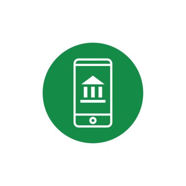 akıllı telefon vektör simgesi, düz tasarım biçimi 