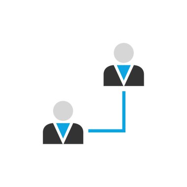 İş dünyası takım simgesinin vektör illüstrasyonu 