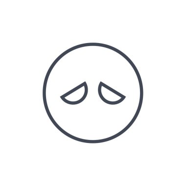 yüz duygu simgesi, emoji vektör illüstrasyonu 