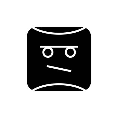 yüz simgesi, vektör illüstrasyonu  