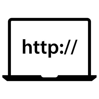 Web tarayıcısı. Web simgesi basit illüstrasyon 