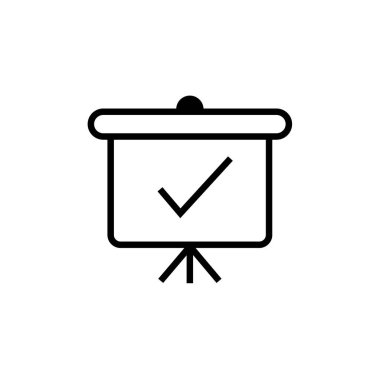 Onay simge vektör web ve mobil uygulaması tasarımı, onay logo kavramı için izole üzerinde beyaz arka plan 