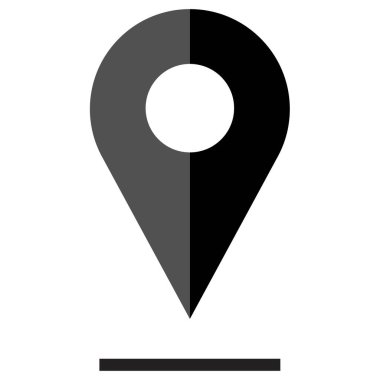 Gezinti PIN basit simgesi, vektör çizim