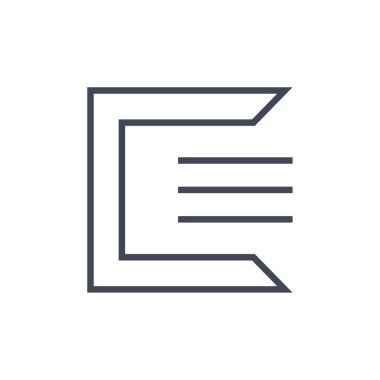 Satırların vektör illüstrasyonu modern simge                     