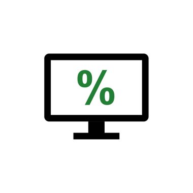 yüzde oran vektör illüstrasyonu