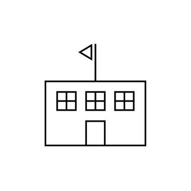 Okul ve Eğitim ikonu vektör tasarımı    