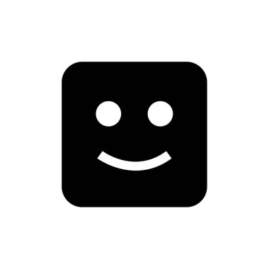 yüz duygu simgesi, emoji vektör illüstrasyonu 