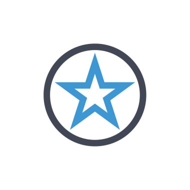 Yıldız Logosu Şablonu vektör illüstrasyon tasarımı