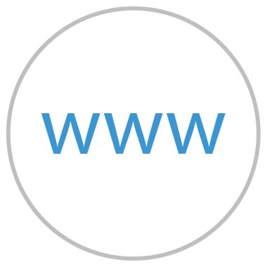 İnternet sitesi. Web simgesi basit illüstrasyon 