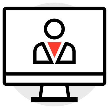 Kullanıcı arayüzü modern simgesinin vektör çizimi     