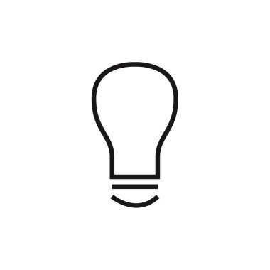 ampul simgesi vektör illüstrasyonu