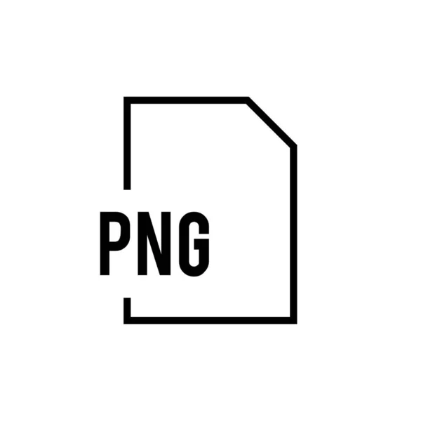 Png Значок Формату Файлів Векторні Ілюстрації — стоковий вектор