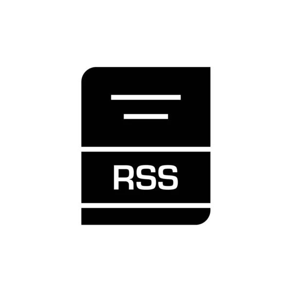 Rss Όνομα Αρχείου Επέκταση Διανυσματική Απεικόνιση — Διανυσματικό Αρχείο