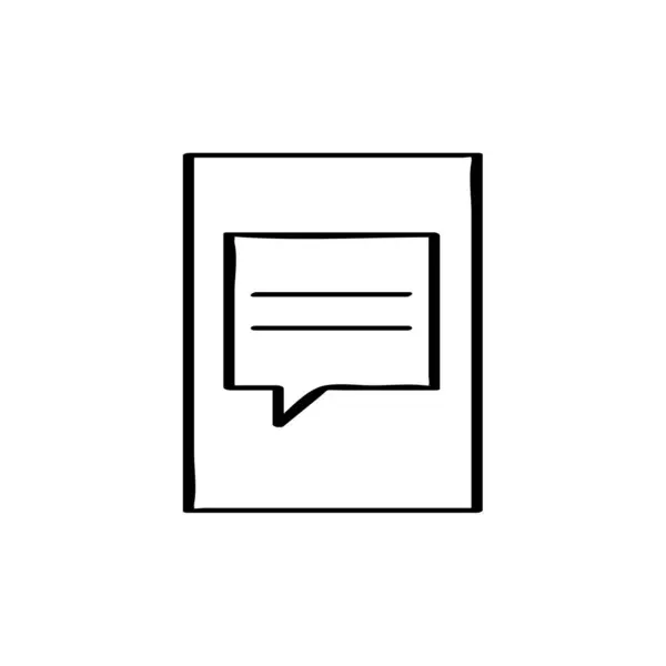 Chat Icoon Vector Geïsoleerd Witte Achtergrond Text Messaging Logo Concept — Stockvector