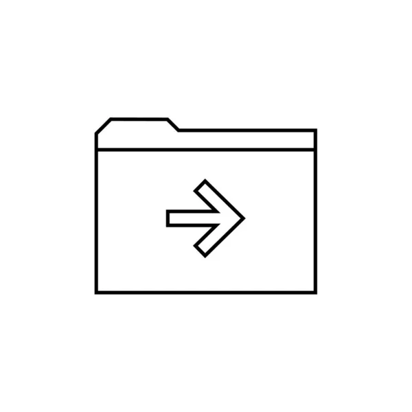 Složky Webová Ikona Jednoduchá Ilustrace — Stockový vektor