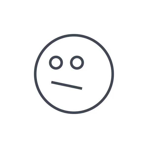 Λυπημένο Πρόσωπο Εικονίδιο Emoticon Εικονογράφηση Διανύσματος — Διανυσματικό Αρχείο