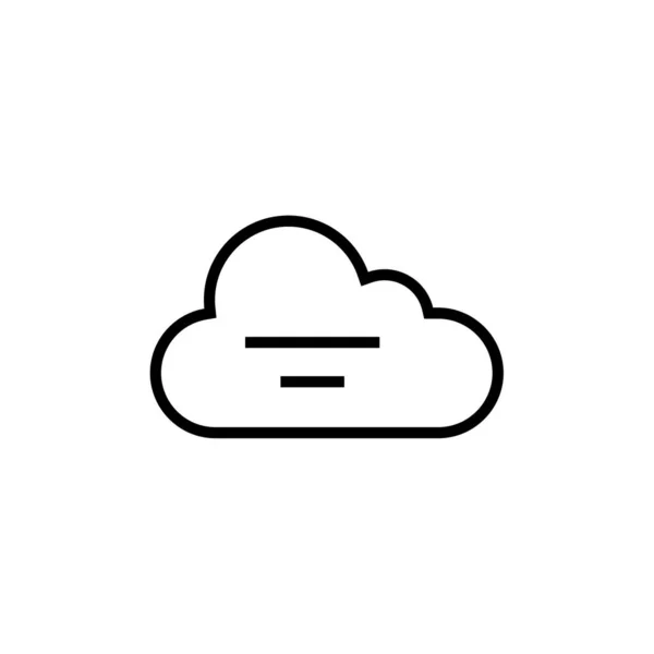 Ikona Chmury Obliczeniowej Ilustracja Wektora — Wektor stockowy
