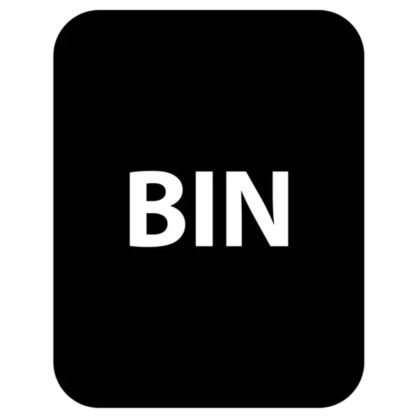 Документ Розширення Назви Файла Bin — стоковий вектор