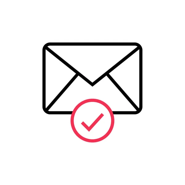 Email Web Icon Semplice Illustrazione — Vettoriale Stock