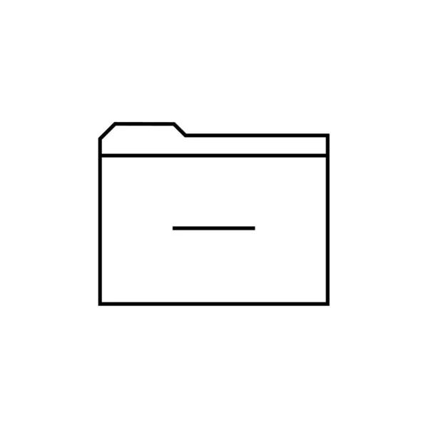 Složky Webová Ikona Jednoduchá Ilustrace — Stockový vektor