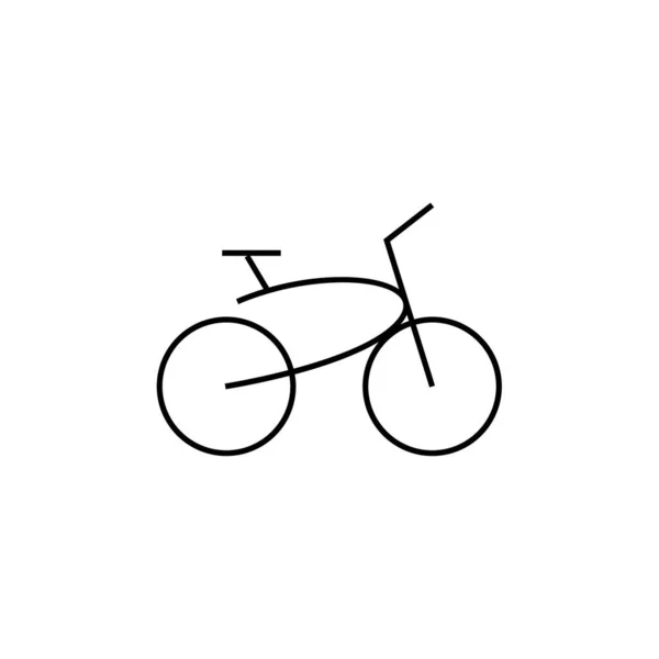 Desenho Ilustração Vetor Ícone Bicicleta — Vetor de Stock