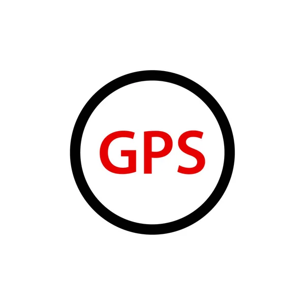 Gps Ikona Wektora Nawigacji Projekt Ilustracji — Wektor stockowy