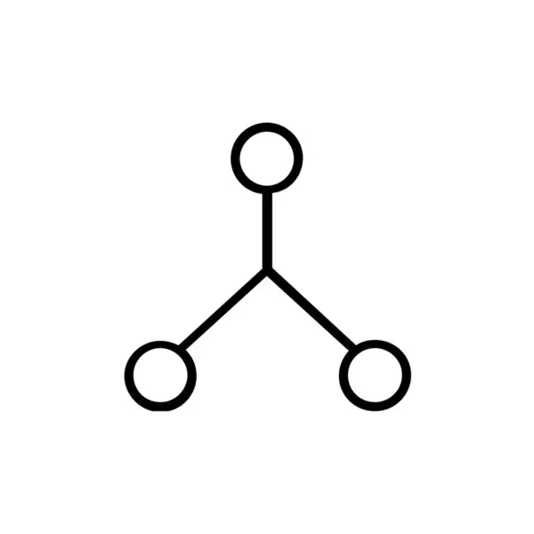 Molecule Structure Icon Vector Design Template — Vector de stock