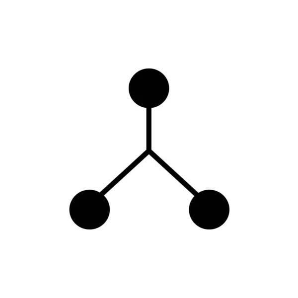 Icono Molécula Vector Ilustración — Vector de stock