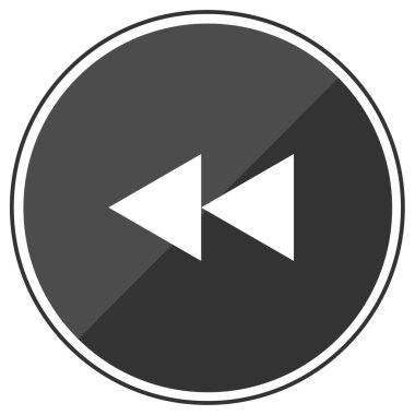 Beyaz arkaplanda siyah bir ok simgesi izole edildi. vektör illüstrasyonu