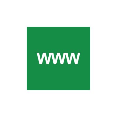 Web simgesi, basit bir tasarımın vektör illüstrasyonu