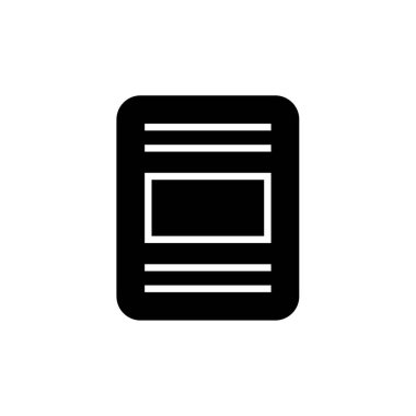 Web ve mobil uygulama tasarımınız için beyaz arkaplanda izole edilmiş kitap simgesi vektörü, öğrenci logosu konsepti