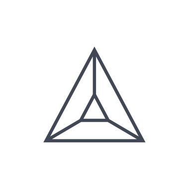 üçgen şekil vektör logo resimleme tasarımı