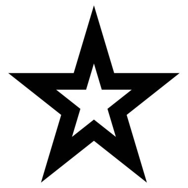 Yıldız. Web simgesi basit illüstrasyon