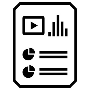 Modern simge ve vektör illüstrasyonunu bildir