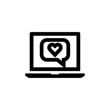 Sohbet simgesi vektörü beyaz arkaplanda izole edildi, Metin Mesajlaşması logosu kavramı 