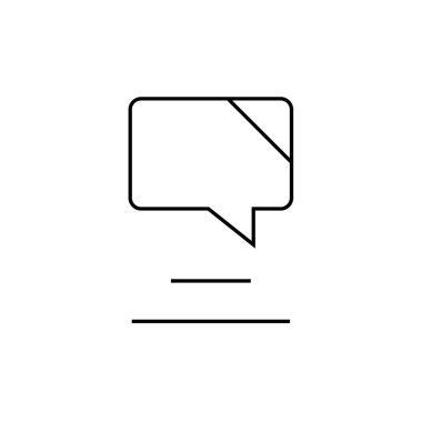 SMS ve Metin Mesajlaşması ikon vektör illüstrasyonu