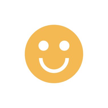 Gülümse gülen yüz simgesi vektör illüstrasyonu