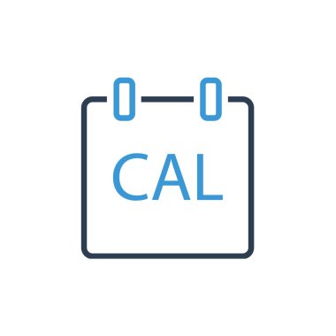 Takvim simgesi, vektör çizimi