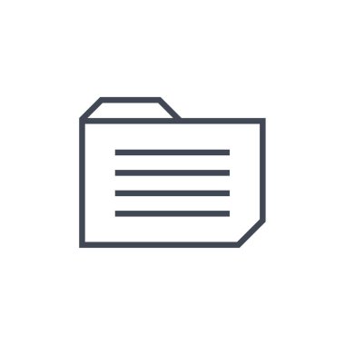 Dosya. Web simgesi basit illüstrasyon     