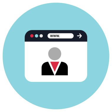 Web Geliştirme basit simgesi, vektör illüstrasyonu